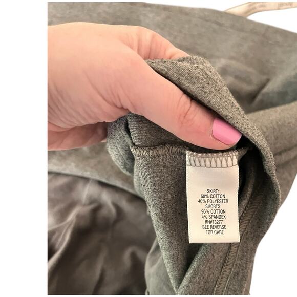 Croft and Barrow Womens Gray Elastic Waist Pull on Skort Size 3X Casual Comfort - Picture 8 of 8